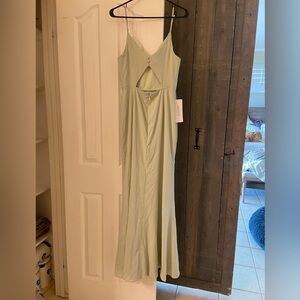 Azazie bridesmaid dress, dusty sage